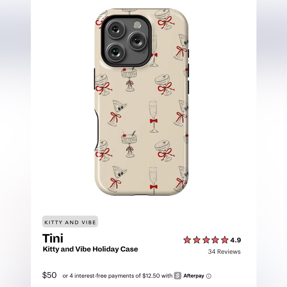 GUC casely iPhone 13 Pro Case | Tini - Kitty and Vibe Holiday Phone Case